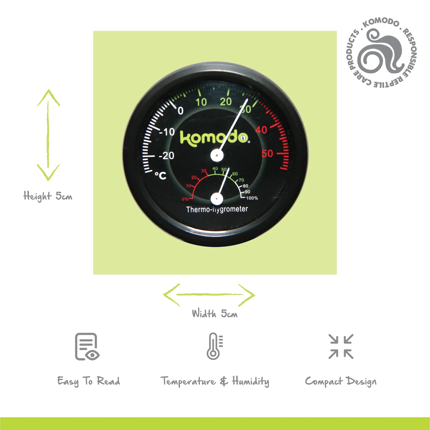 Combined Analogue Thermometer & Hygrometer - Image 3